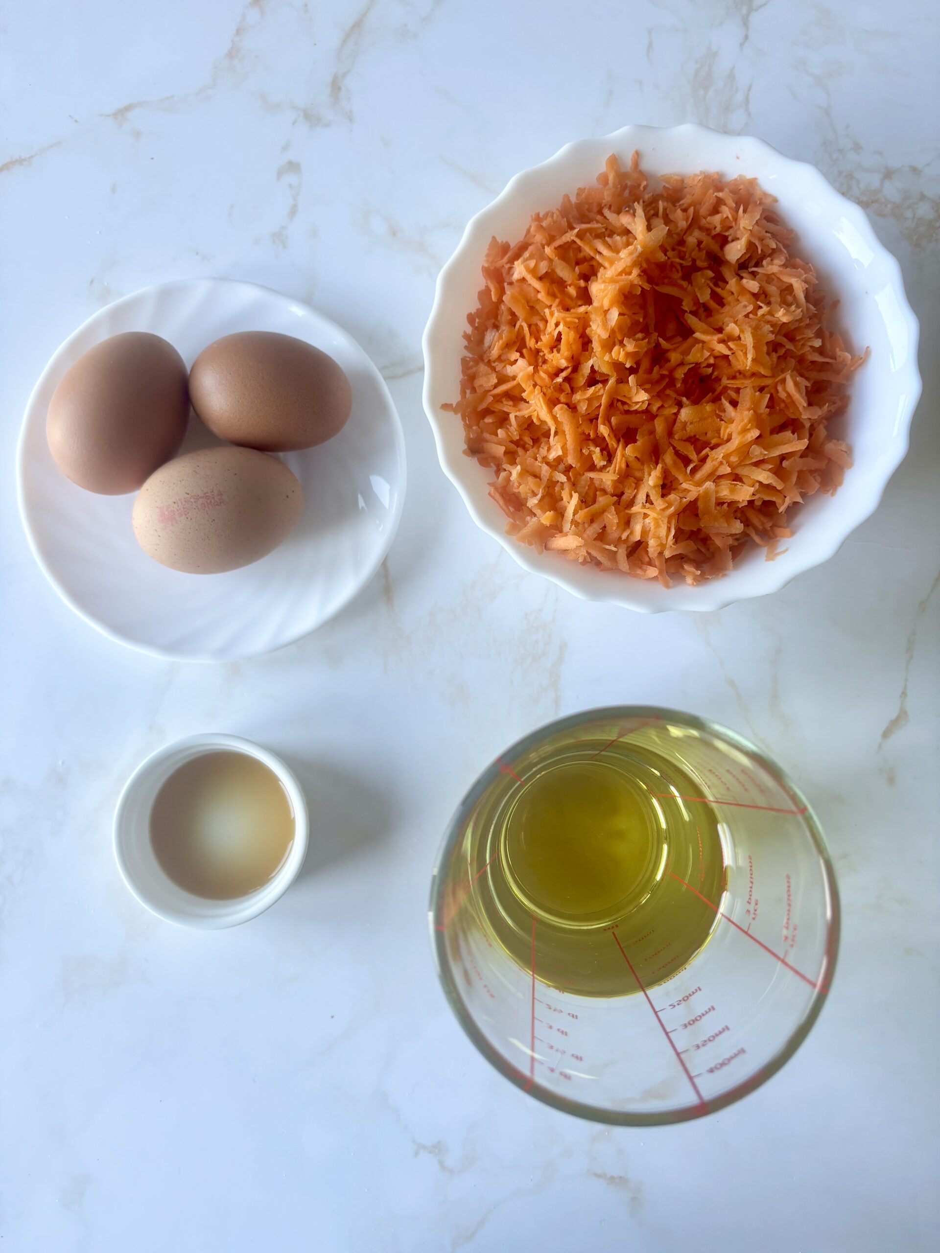Carrot cake ingredients